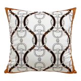Vỏ Gối Nhung Horsebit Noble Héritage - Blanc Motif 45-VỎ GỐI-Đối tác tại Trung Quốc theo từng đơn đặt hàng-CẬU HAI HOME DECOR