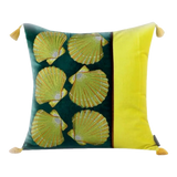 Vỏ Gối Lụa Thêu Velvet Scallop Raised Silk Embroidered Cushion 45-VỎ GỐI-Đối tác tại Trung Quốc theo từng đơn đặt hàng-CẬU HAI HOME DECOR