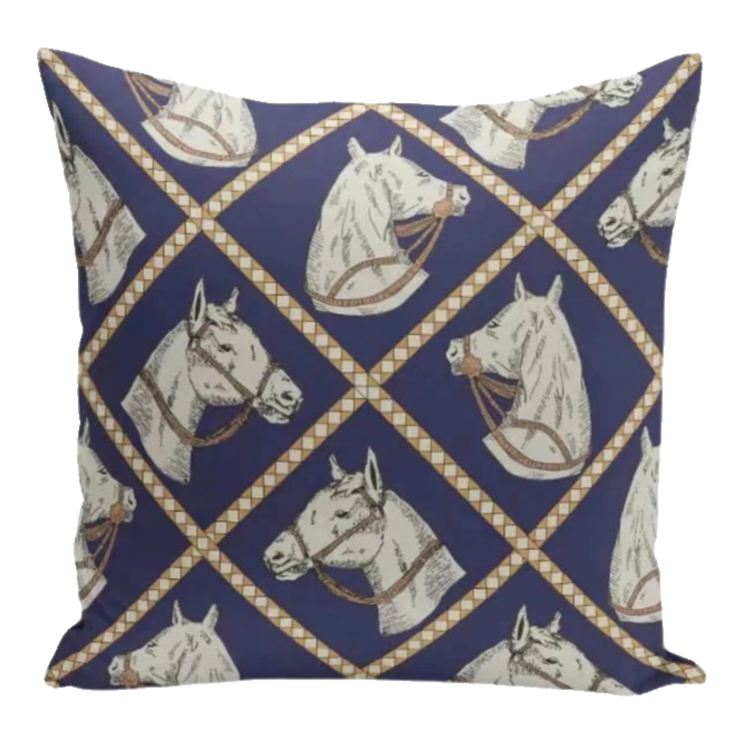 Vỏ Gối Canvas Navy Wisteria Pegasus 45-VỎ GỐI-Đối tác tại Trung Quốc theo từng đơn đặt hàng-CẬU HAI HOME DECOR