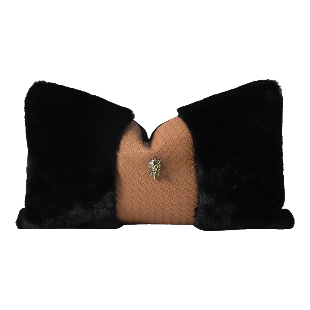 Gối Lông Savoir Intrecciato Lion 30X50-VỎ GỐI-Đối tác tại Trung Quốc theo từng đơn đặt hàng-CẬU HAI HOME DECOR