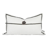 Gối Tweed White Camélia 30X50-VỎ GỐI-Đối tác tại Trung Quốc theo từng đơn đặt hàng-CẬU HAI HOME DECOR