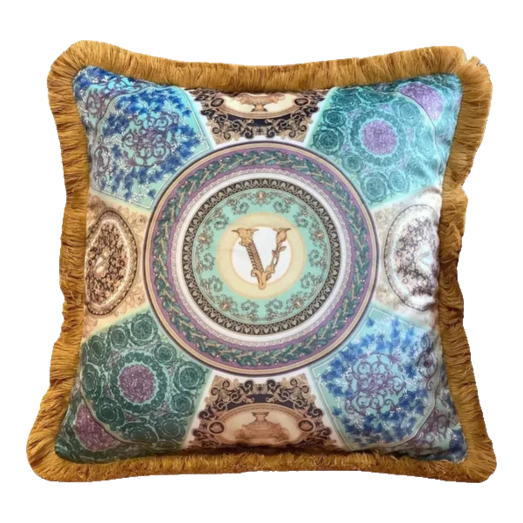 Maison Couture - Vỏ Gối Nhung Chenille V Class Medusa - Virtus Multicolore 45