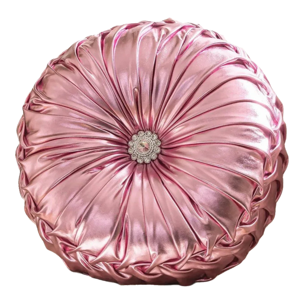 Gối Da Bóng Stunning Kelly - Rose 45-VỎ GỐI-Đối tác tại Trung Quốc theo từng đơn đặt hàng-CẬU HAI HOME DECOR