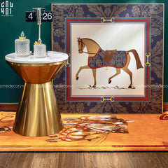 Bàn Sofa Cao Cấp Frederick - Frederick Marble Side Table 45x55-BÀN SOFA-CẬU HAI HOME DECOR