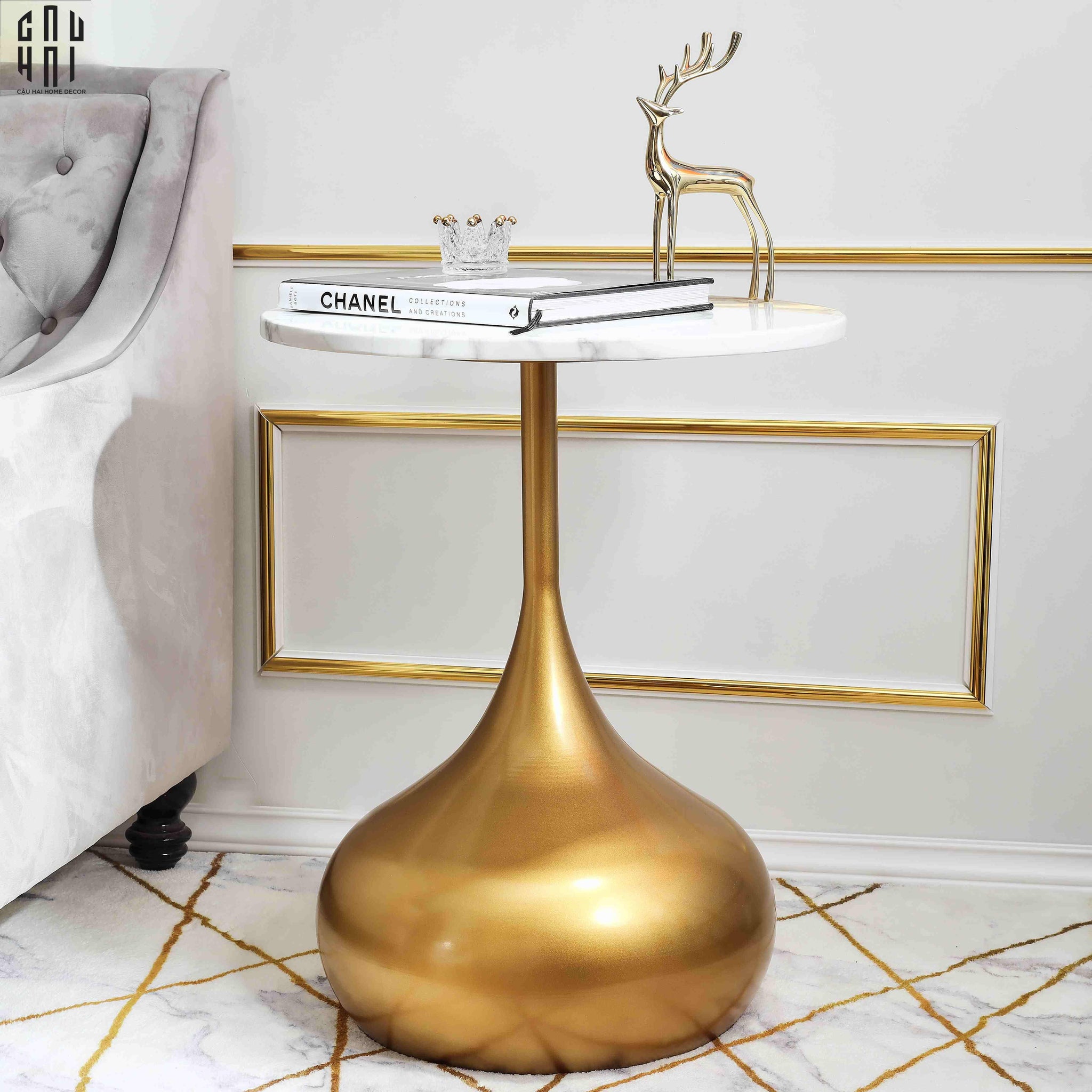Bàn Sofa Kilian Side Table Ss25 63x50-BÀN SOFA-CẬU HAI HOME DECOR