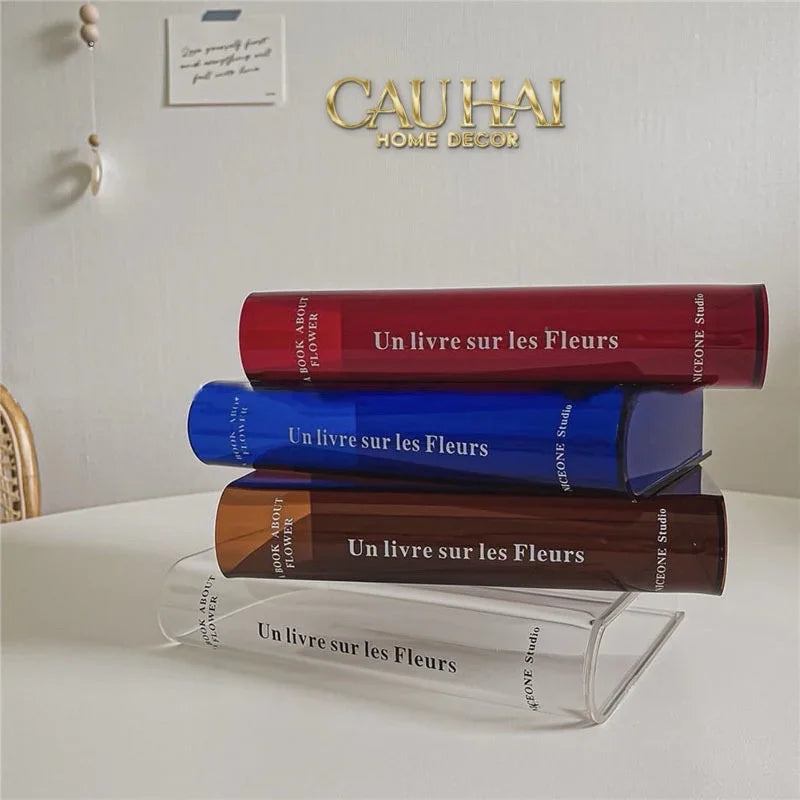 Bình Hoa Acrylic Book About Flower-BÌNH HOA-CẬU HAI HOME DECOR