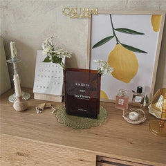 Bình Hoa Acrylic Book About Flower-BÌNH HOA-CẬU HAI HOME DECOR