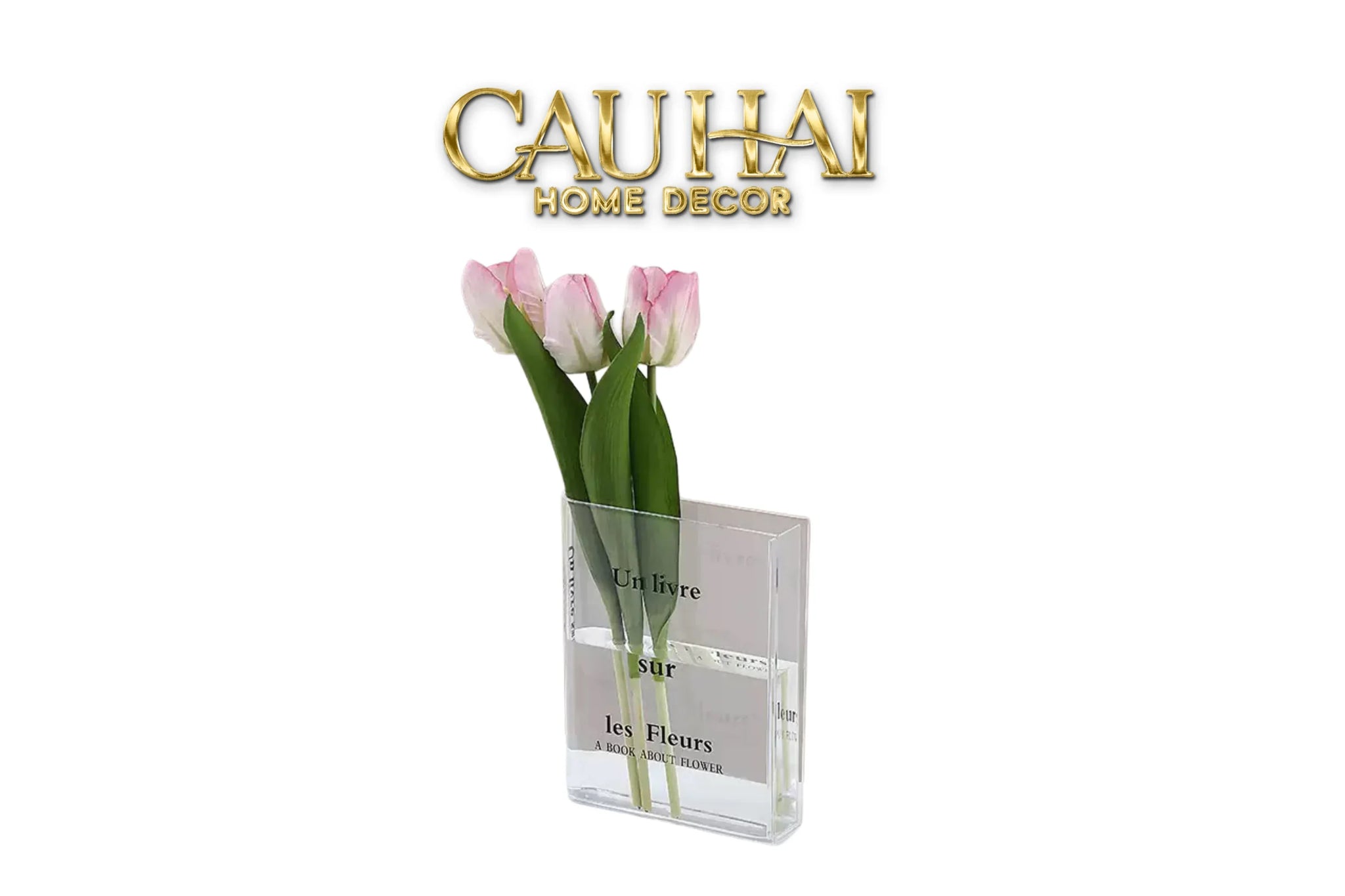 Bình Hoa Acrylic Book About Flower-BÌNH HOA-CẬU HAI HOME DECOR