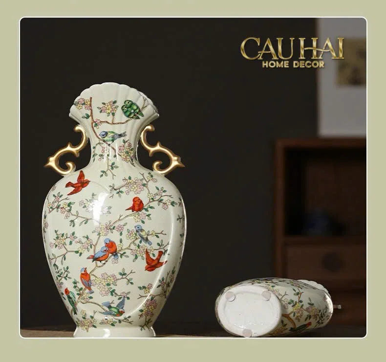 Bình Hoa Cổ Phong Jardin Oriental Duo H30/H40-BÌNH HOA-CẬU HAI HOME DECOR