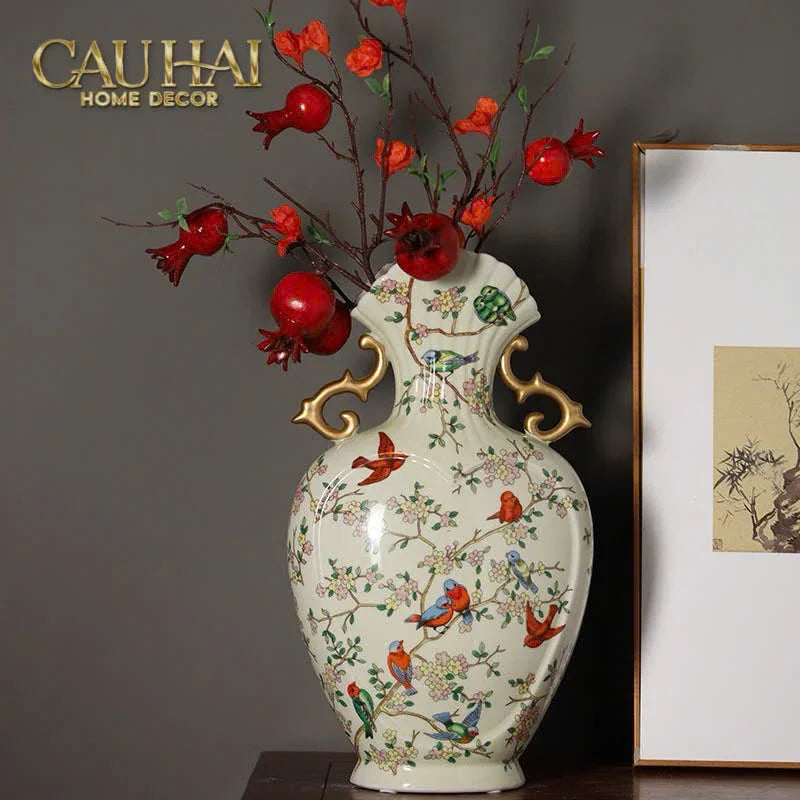 Bình Hoa Cổ Phong Jardin Oriental Duo H30/H40-BÌNH HOA-CẬU HAI HOME DECOR