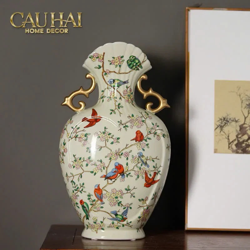 Bình Hoa Cổ Phong Jardin Oriental Duo H30/H40-BÌNH HOA-CẬU HAI HOME DECOR