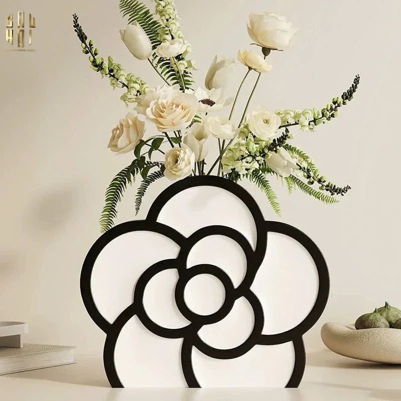 Bình Hoa Coco Camélia H20x24x7-CẬU HAI HOME DECOR