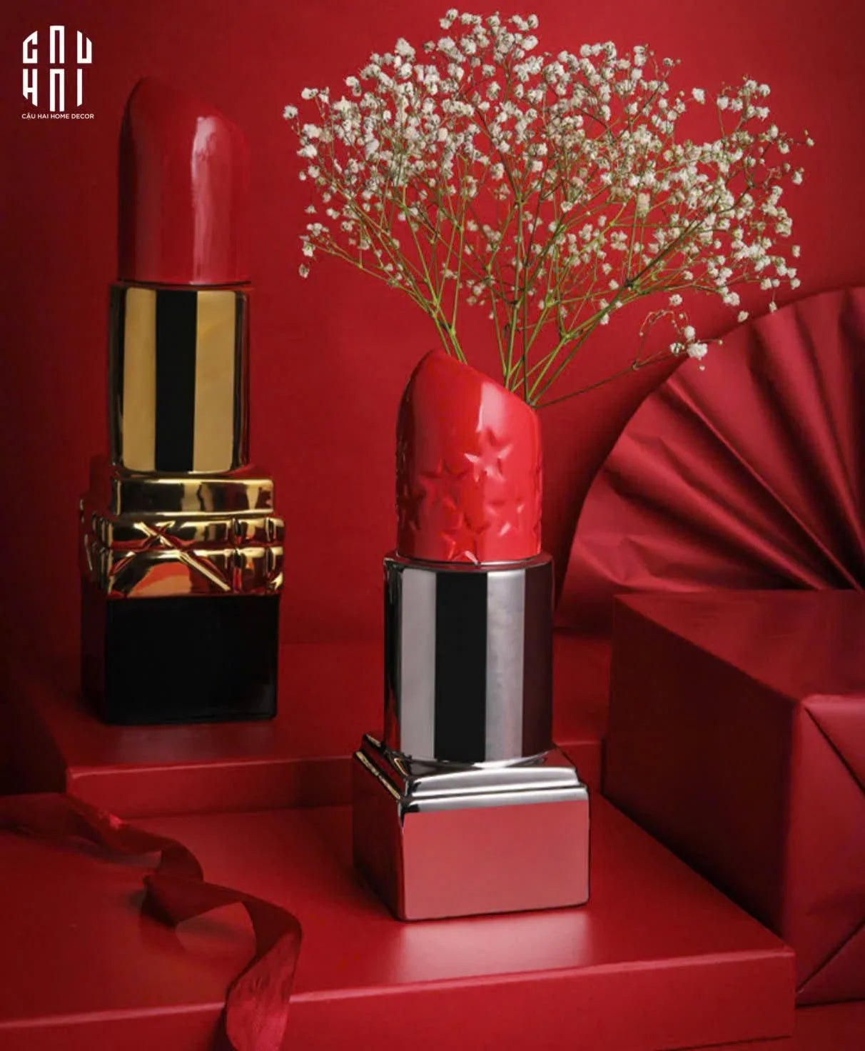 Bình Hoa D.O Platinum Rouge Matte S26-BÌNH HOA-CẬU HAI HOME DECOR