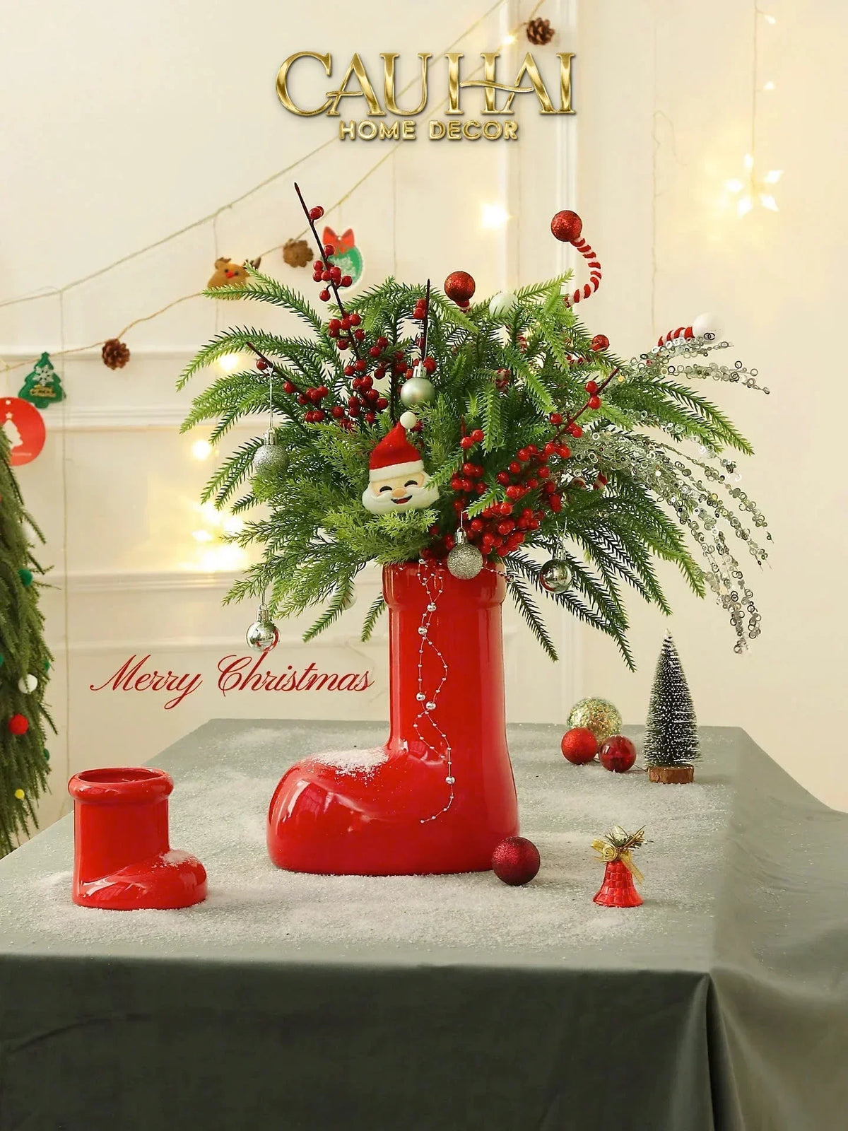 Bình Hoa Gilded Lumière Bubble Boot Vases-BÌNH HOA-Đối tác tại Trung Quốc theo từng đơn đặt hàng-CẬU HAI HOME DECOR