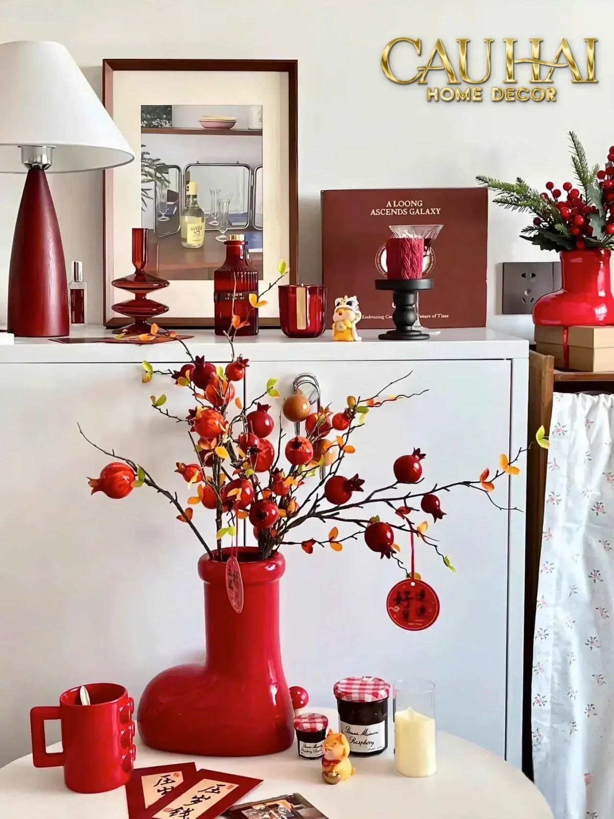Bình Hoa Gilded Lumière Bubble Boot Vases-BÌNH HOA-Đối tác tại Trung Quốc theo từng đơn đặt hàng-CẬU HAI HOME DECOR