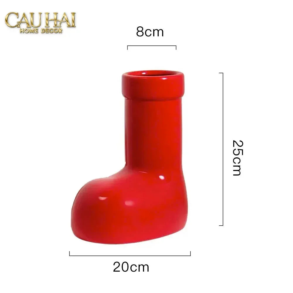 Bình Hoa Gilded Lumière Bubble Boot Vases-BÌNH HOA-Đối tác tại Trung Quốc theo từng đơn đặt hàng-CẬU HAI HOME DECOR