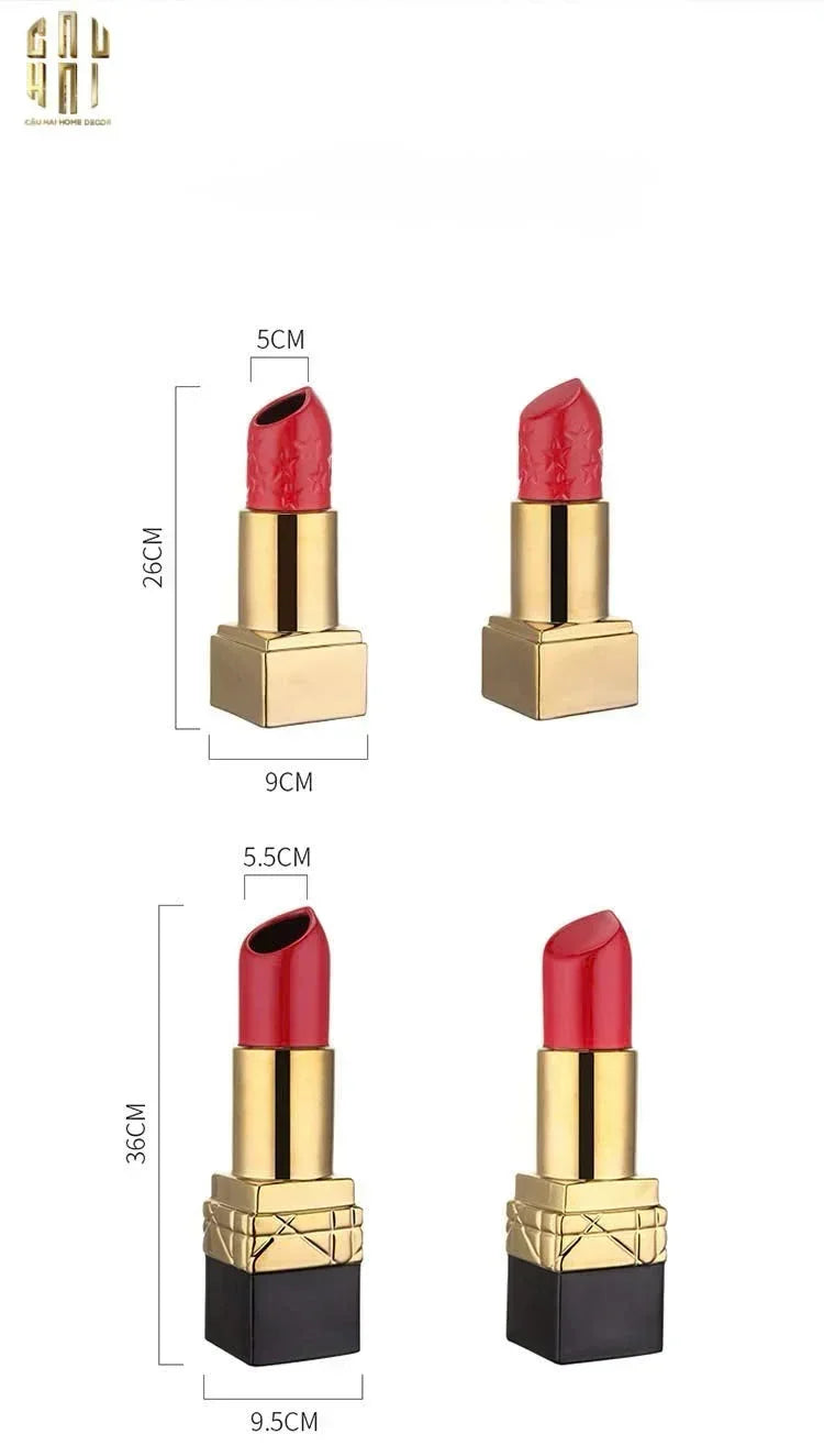 Bình Hoa Gold D.O Rouge Matte S36-BÌNH HOA-CẬU HAI HOME DECOR