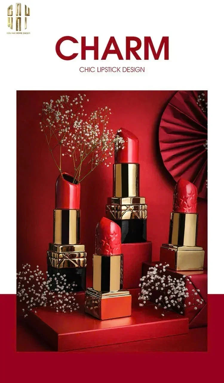 Bình Hoa Gold D.O Rouge Matte S36-BÌNH HOA-CẬU HAI HOME DECOR
