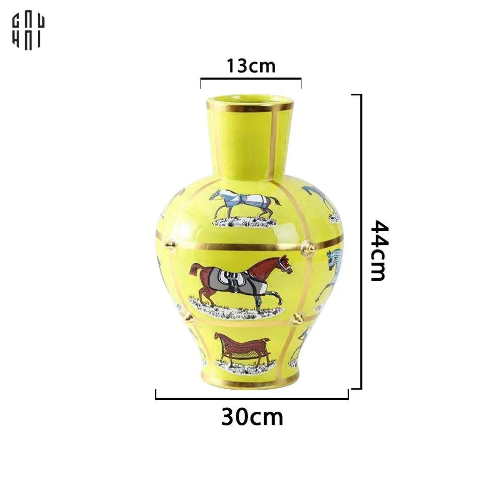 Bình Hoa Golden Chariot New Eidtion - Gold Dust Ss25 30x30x44-BÌNH HOA-CẬU HAI HOME DECOR