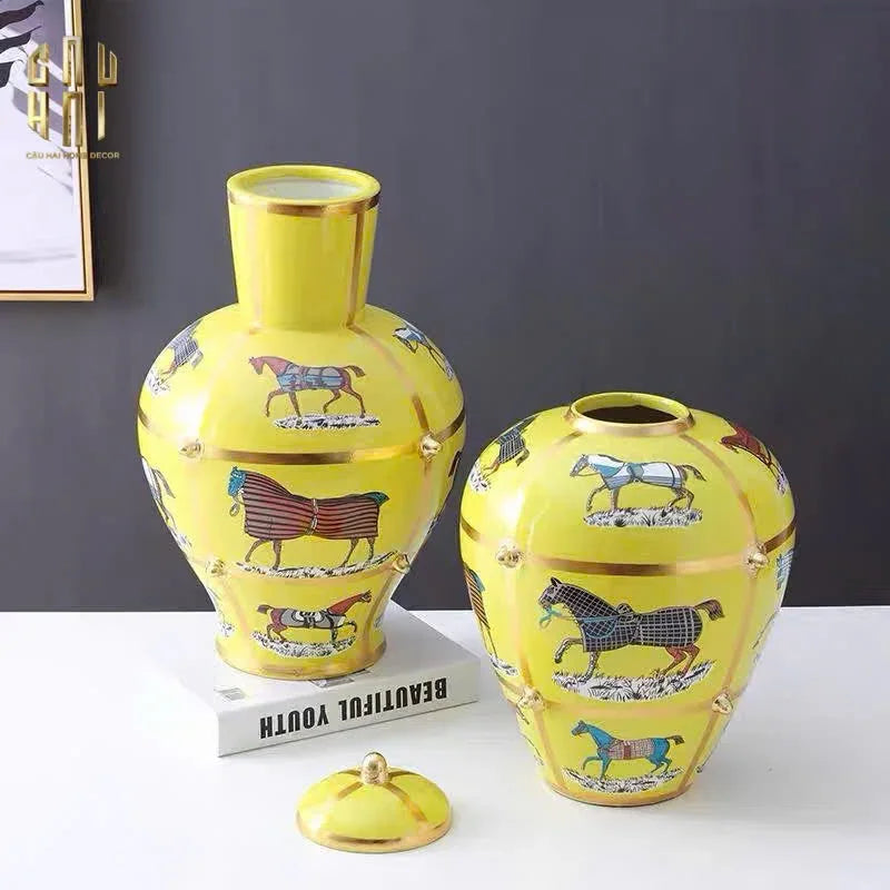 Bình Hoa Golden Chariot New Eidtion - Gold Dust Ss25 30x30x44-BÌNH HOA-Đối tác tại Trung Quốc theo từng đơn đặt hàng-CẬU HAI HOME DECOR
