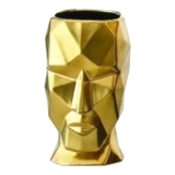 Bình Hoa Golden Moai 18x15x25-BÌNH HOA-Đối tác tại Trung Quốc theo từng đơn đặt hàng-CẬU HAI HOME DECOR