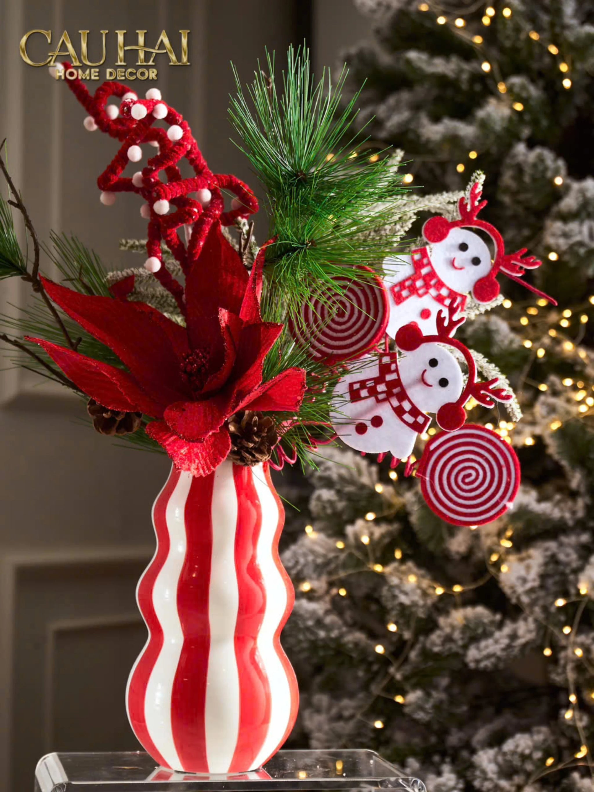 Bình Hoa Grande Cherry Clowny H23-BÌNH HOA-CẬU HAI HOME DECOR