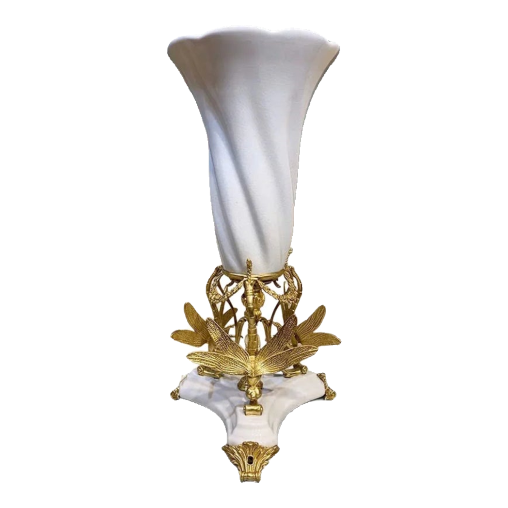 Maison Couture - Bình Hoa Imperium Empire Divine Vase -  Papillon  Pedestal – D’Ivoire H60x26x26
