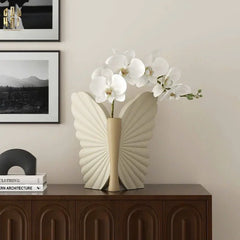 Bình Hoa Papillon Angel In Bloom - Beige H26x24x16-BÌNH HOA-CẬU HAI HOME DECOR