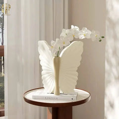 Bình Hoa Papillon Angel In Bloom - Beige H26x24x16-BÌNH HOA-CẬU HAI HOME DECOR