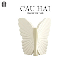 Bình Hoa Papillon Angel In Bloom - Beige H26x24x16-BÌNH HOA-CẬU HAI HOME DECOR