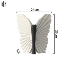 Bình Hoa Papillon Angel In Bloom - Noir H26x24x16-BÌNH HOA-CẬU HAI HOME DECOR