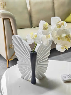 Bình Hoa Papillon Angel In Bloom - Noir H26x24x16-BÌNH HOA-CẬU HAI HOME DECOR