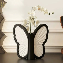 Bình Hoa Papillon - Blanc Et Noir Ss25-BÌNH HOA-CẬU HAI HOME DECOR