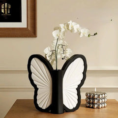Bình Hoa Papillon - Blanc Et Noir Ss25-BÌNH HOA-CẬU HAI HOME DECOR