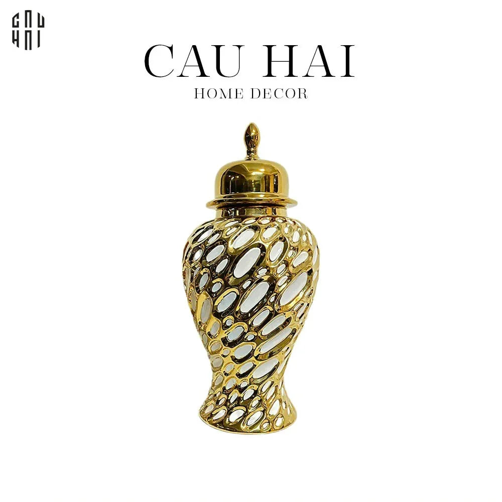 Bình Hoa Sứ Tráng Men Kelleher 20x44-BÌNH HOA-CẬU HAI HOME DECOR