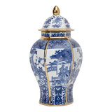 Bình Hoa Sứ Tráng Men Lam Thanh Anh 24x39-BÌNH HOA-Đối tác tại Trung Quốc theo từng đơn đặt hàng-CẬU HAI HOME DECOR