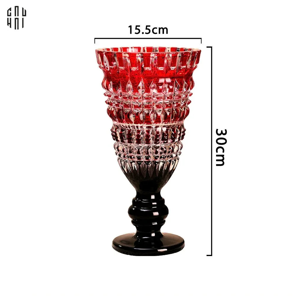 Bình Hoa Thuỷ Tinh Critalleries Ruby Crimson Mystic H30-BÌNH HOA-CẬU HAI HOME DECOR