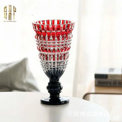 Bình Hoa Thuỷ Tinh Critalleries Ruby Crimson Mystic H30-BÌNH HOA-CẬU HAI HOME DECOR