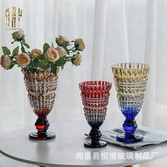 Bình Hoa Thuỷ Tinh Critalleries Ruby Crimson Mystic H30-BÌNH HOA-CẬU HAI HOME DECOR