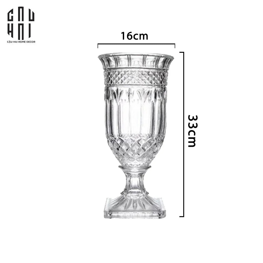Bình Hoa Thuỷ Tinh Critalleries Saint Dupont H33-BÌNH HOA-CẬU HAI HOME DECOR