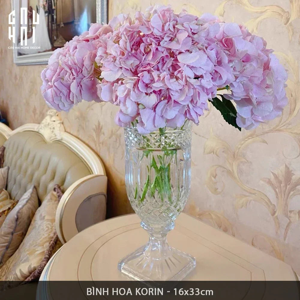 Bình Hoa Thuỷ Tinh Critalleries Saint Dupont H33-BÌNH HOA-CẬU HAI HOME DECOR