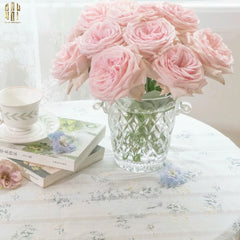 Bình Hoa Thủy Tinh Crystal Bloom Bucket-BÌNH HOA-CẬU HAI HOME DECOR