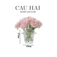 Bình Hoa Thủy Tinh Crystal Bloom Bucket-BÌNH HOA-CẬU HAI HOME DECOR