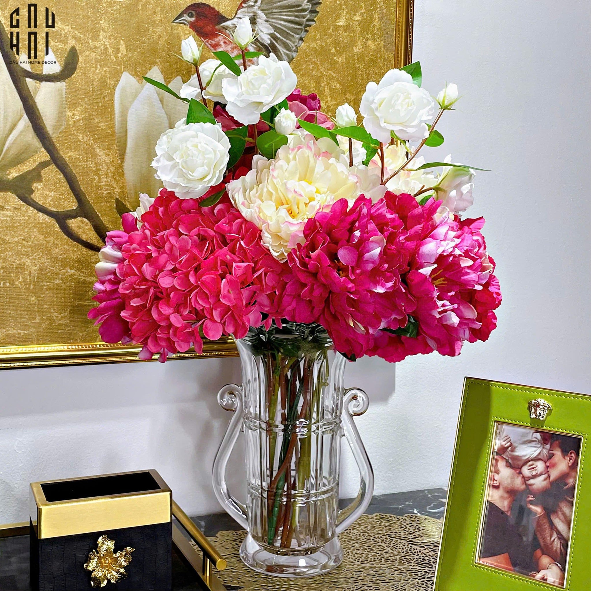 Bình Hoa Thuỷ Tinh Đàn Hạc Cristalleries La Harpe Silhouette H28-BÌNH HOA-CẬU HAI HOME DECOR