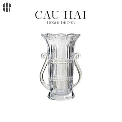 Bình Hoa Thuỷ Tinh Đàn Hạc Cristalleries La Harpe Silhouette H28-BÌNH HOA-CẬU HAI HOME DECOR