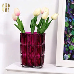 Bình Hoa Thuỷ Tinh Gerald - Purple 8x14x20-BÌNH HOA-CẬU HAI HOME DECOR