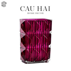 Bình Hoa Thuỷ Tinh Gerald - Purple 8x14x20-BÌNH HOA-CẬU HAI HOME DECOR