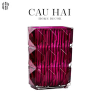 Bình Hoa Thuỷ Tinh Gerald - Purple-CẬU HAI HOME DECOR