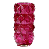 Bình Hoa Thuỷ Tinh Lilac Fuchsia Diamond Facetté H27-BÌNH HOA-Đối tác tại Trung Quốc theo từng đơn đặt hàng-CẬU HAI HOME DECOR