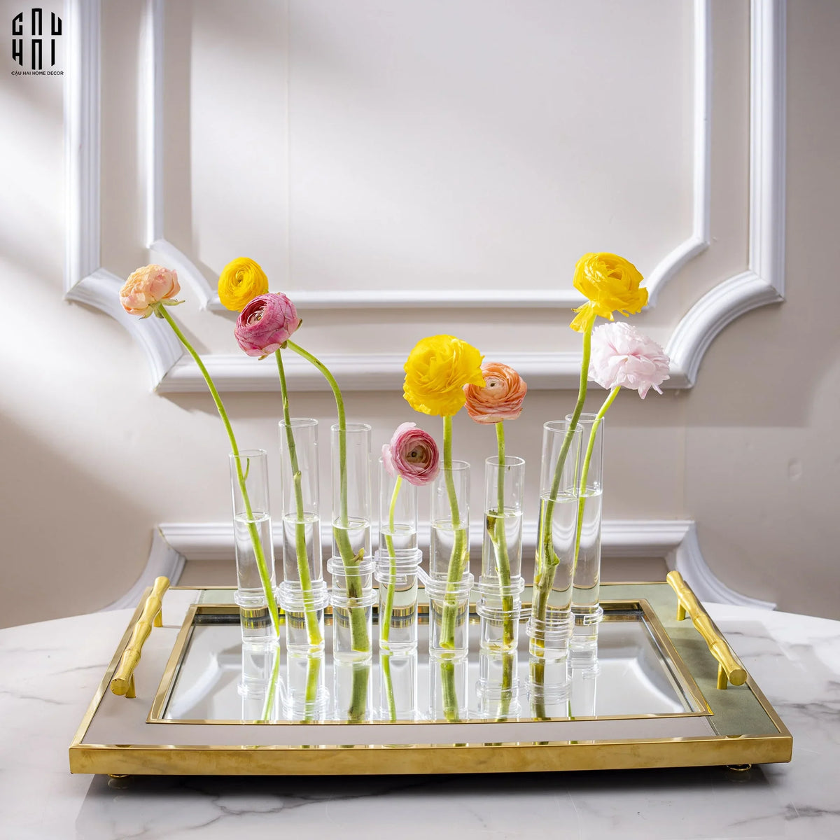 Bình Hoa Thuỷ Tinh Trang Trí Chemistry-BÌNH HOA-CẬU HAI HOME DECOR